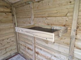 Houten ligplankje kattenren