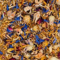 Lentehuis met bloemen