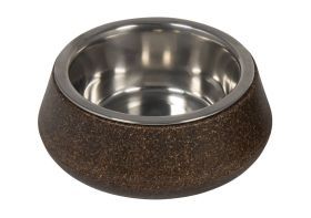 Bamboe Kom Met Inox Bruin