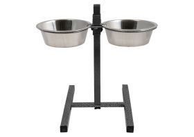 Voederstaander Met Inox Kommen