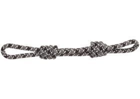 Trektouw met twee knopen grijs